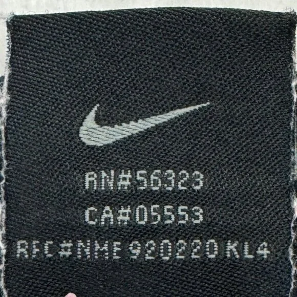 Nike Dri-Fit Sleeveless Workout Mesh Tee Women L White Black - Picture 5 of 9